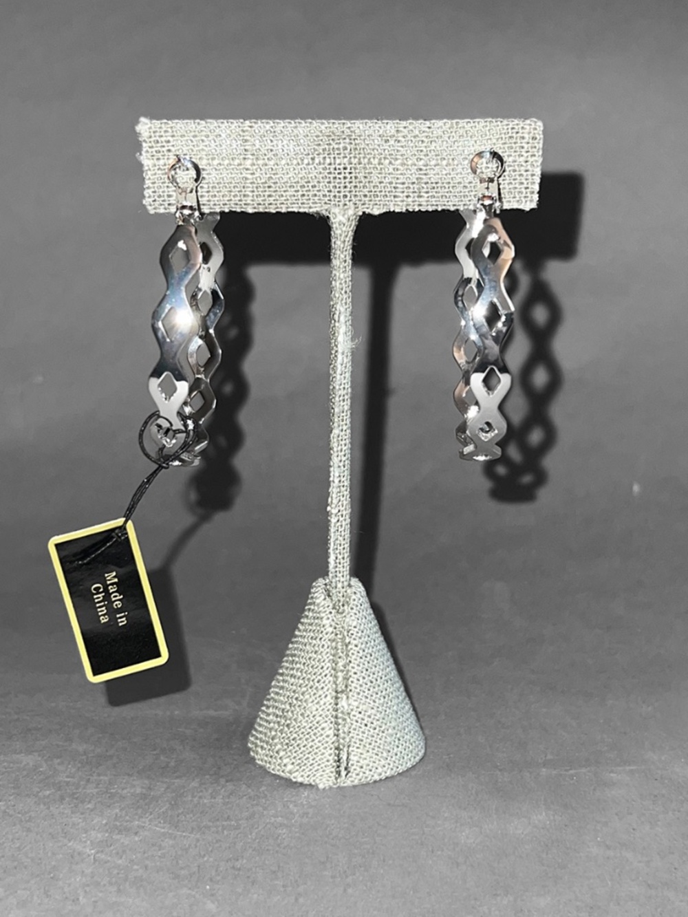 Joan Rivers Collection Silver Hoops - Picture 5 of 8